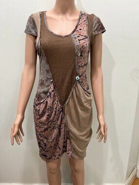 NWT Forla Paris patchwork dress size M
